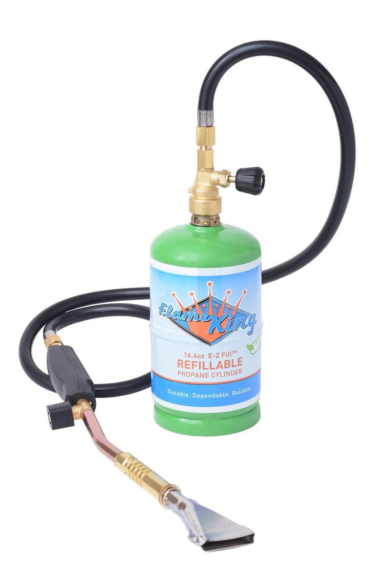 Load image into Gallery viewer, Flame King Propane Torch with 3 Interchangeable Tips
