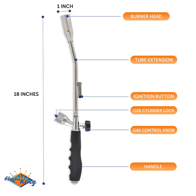 Load image into Gallery viewer, Flame King Propane Torch with Gas Ignitor
