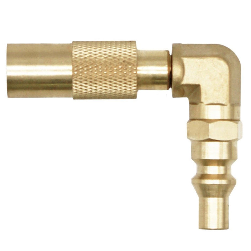 Load image into Gallery viewer, Flame King RV Quick Connect Elbow Adapter for 17&quot; or 22&quot; Griddle
