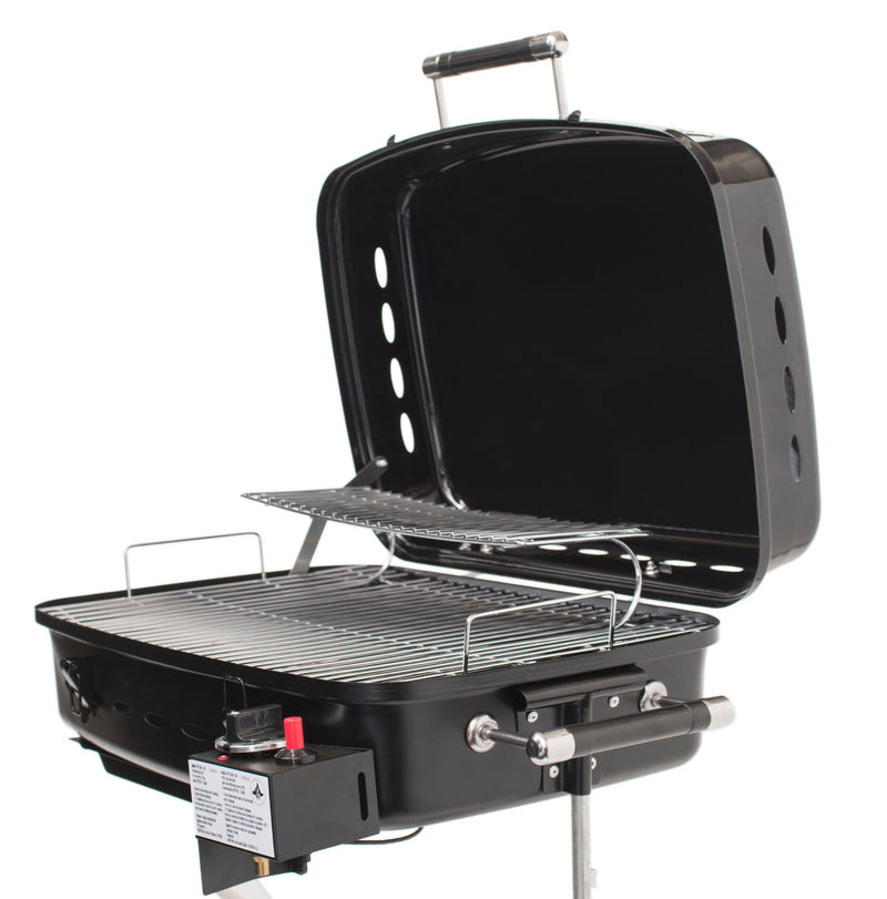 Load image into Gallery viewer, Flame King RV Trailer Mounted Grill BBQ with Carry Bag
