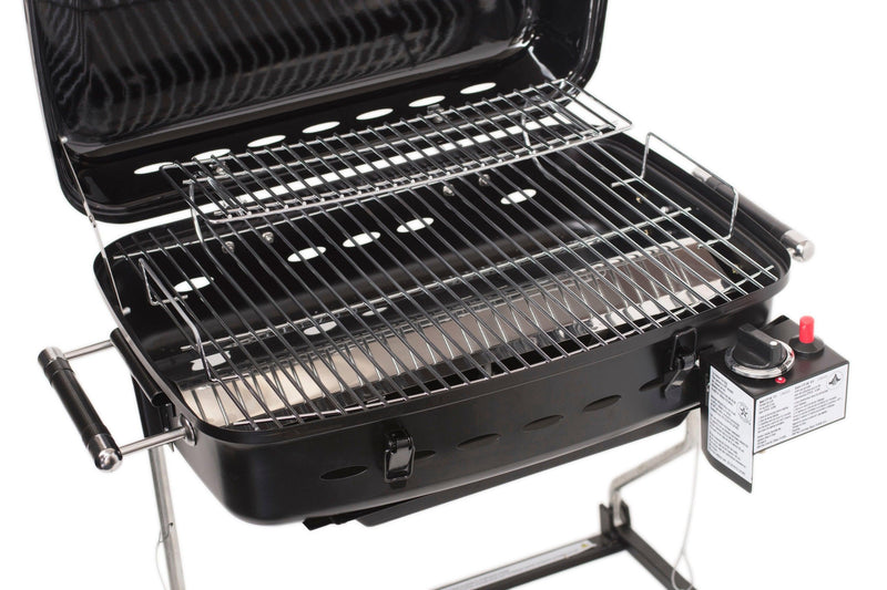 Load image into Gallery viewer, Flame King RV Trailer Mounted Grill BBQ with Carry Bag
