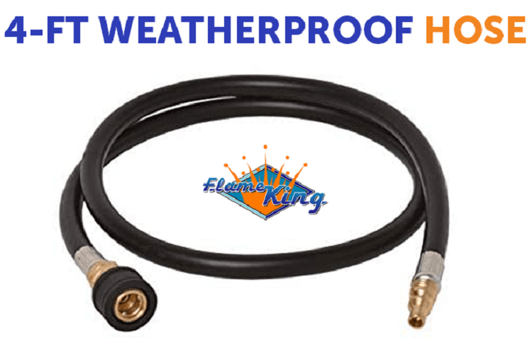 Load image into Gallery viewer, Flame King RV, Van, Trailer, Dual Quick Connect Hose, LP Gas Only, 48 inch, 1/4 inch
