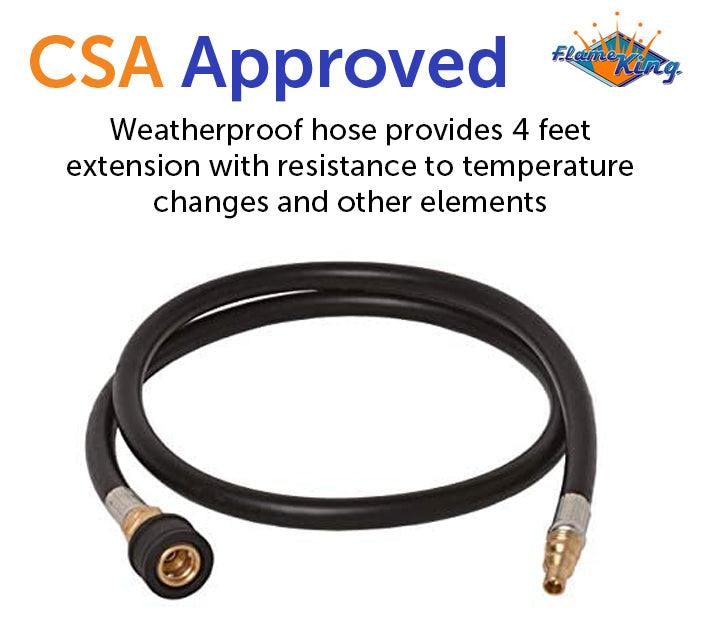 Load image into Gallery viewer, Flame King RV, Van, Trailer, Dual Quick Connect Hose, LP Gas Only, 48 inch, 1/4 inch
