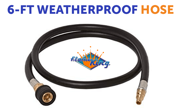 Load image into Gallery viewer, Flame King RV, Van, Trailer, Dual Quick Connect Hose, LP Gas Only, 72 Inch, 1/4 Inch
