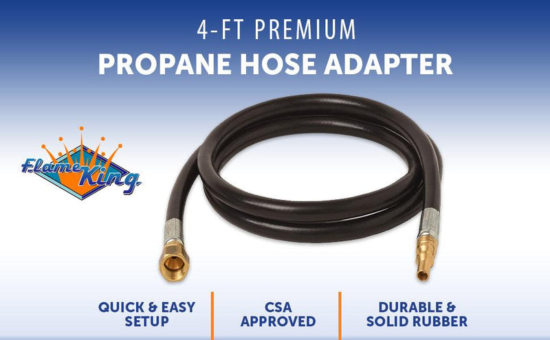 Load image into Gallery viewer, Flame King RV, Van, Trailer Low Pressure Quick Connect 72 Inch, 3/8 Inch ID Female SAE Gas Flare Fitting
