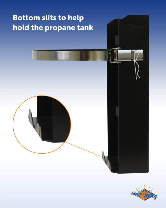 Flame King® T-Racks™ 10lb Propane Tank Mounting Brackets Strap Campervan Overland Vehicles