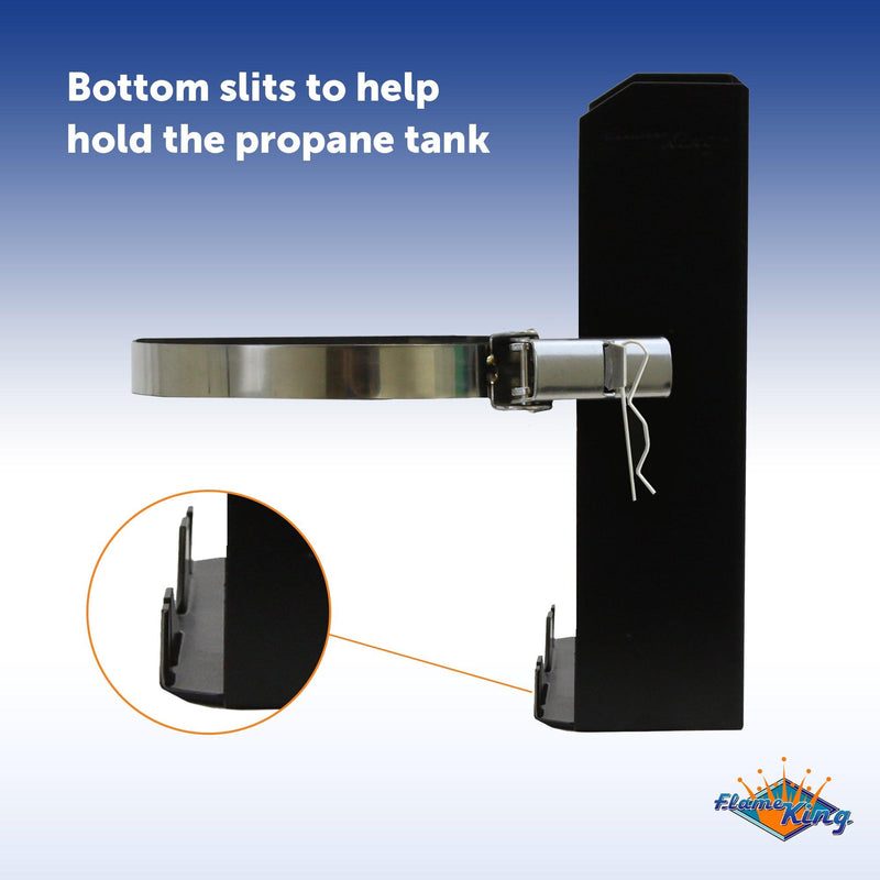 Load image into Gallery viewer, Flame King® T-Racks™ 5lb Propane Tank Mounting Brackets Strap Campervan Overland Vehicles
