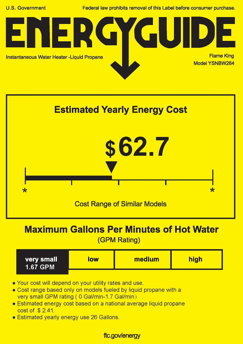 Load image into Gallery viewer, Flame King Tankless Outdoor Portable Camping Hot Shower Propane Gas 10L 2.64GPM Water Heater 68,000 BTU
