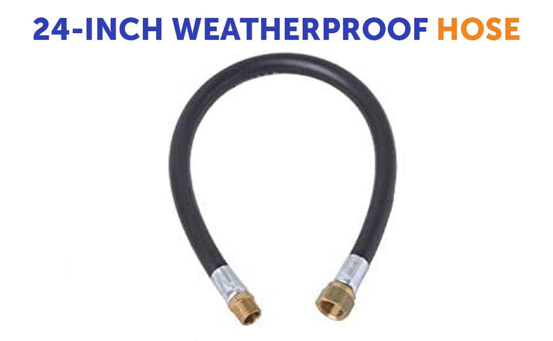 Load image into Gallery viewer, Flame King Thermo Plastic Hose Assembly for LP and Natural Gas, 24 Inch, 3/8 Inch
