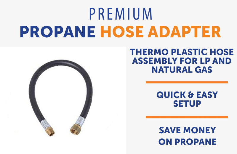 Load image into Gallery viewer, Flame King Thermo Plastic Hose Assembly for LP and Natural Gas, 24 Inch, 3/8 Inch
