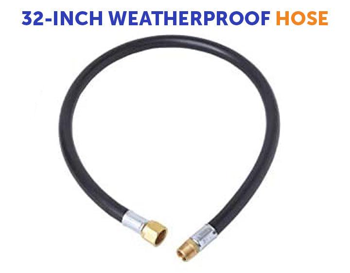 Load image into Gallery viewer, Flame King Thermo Plastic Hose Assembly for LP and Natural Gas, 32 Inch, 3/8 Inch
