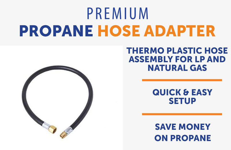 Load image into Gallery viewer, Flame King Thermo Plastic Hose Assembly for LP and Natural Gas, 32 Inch, 3/8 Inch
