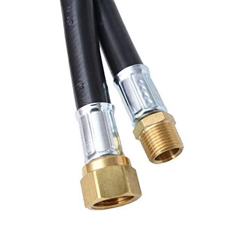 Load image into Gallery viewer, Flame King Thermo Plastic Hose Assembly for LP and Natural Gas, 40 Inch, 3/8 Inch
