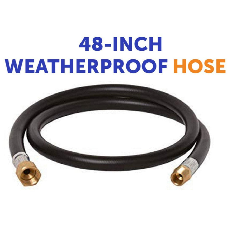 Load image into Gallery viewer, Flame King Thermo Plastic Hose Assembly for LP and Natural Gas, 48 Inch, 3/8 Inch
