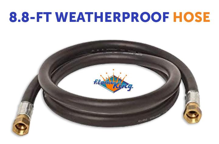 Load image into Gallery viewer, Flame King Thermo Rubber RV Slide Out Hose Assembly, 106 Inch, 3/8 Inch ID, Female to Female, 106 inches

