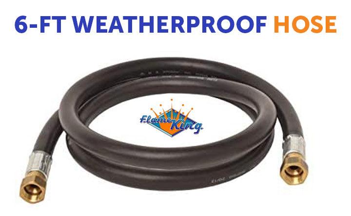 Load image into Gallery viewer, Flame King Thermo Rubber RV Slide Out Hose Assembly, 72 Inch, 3/8 Inch ID, Female to Female
