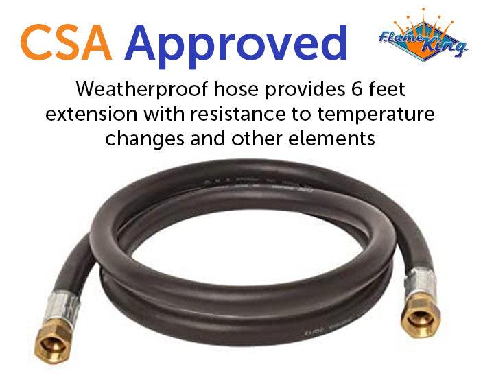 Load image into Gallery viewer, Flame King Thermo Rubber RV Slide Out Hose Assembly, 72 Inch, 3/8 Inch ID, Female to Female
