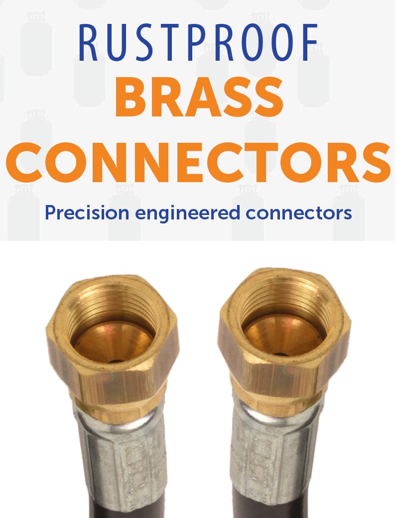 Load image into Gallery viewer, Flame King Thermo Rubber RV Slide Out Hose Assembly, 96 Inch, 3/8 Inch ID, Female to Female
