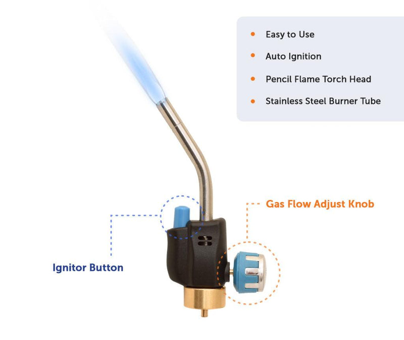 Load image into Gallery viewer, Flame King Trigger Start Lighter Welding Propane Gas Blow Torch Head
