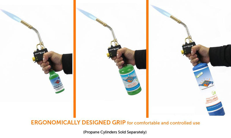 Load image into Gallery viewer, Flame King Welding Propane Torch Head High Intensity Swirl Flame
