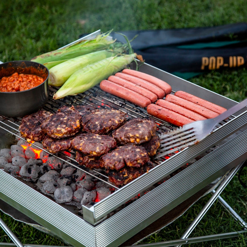 Load image into Gallery viewer, Pop-Up Fire Pit Grill Grate
