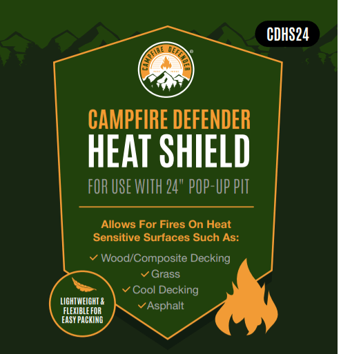 Pop - Up Fire Pit Heat Shield - Trail and Timber Co