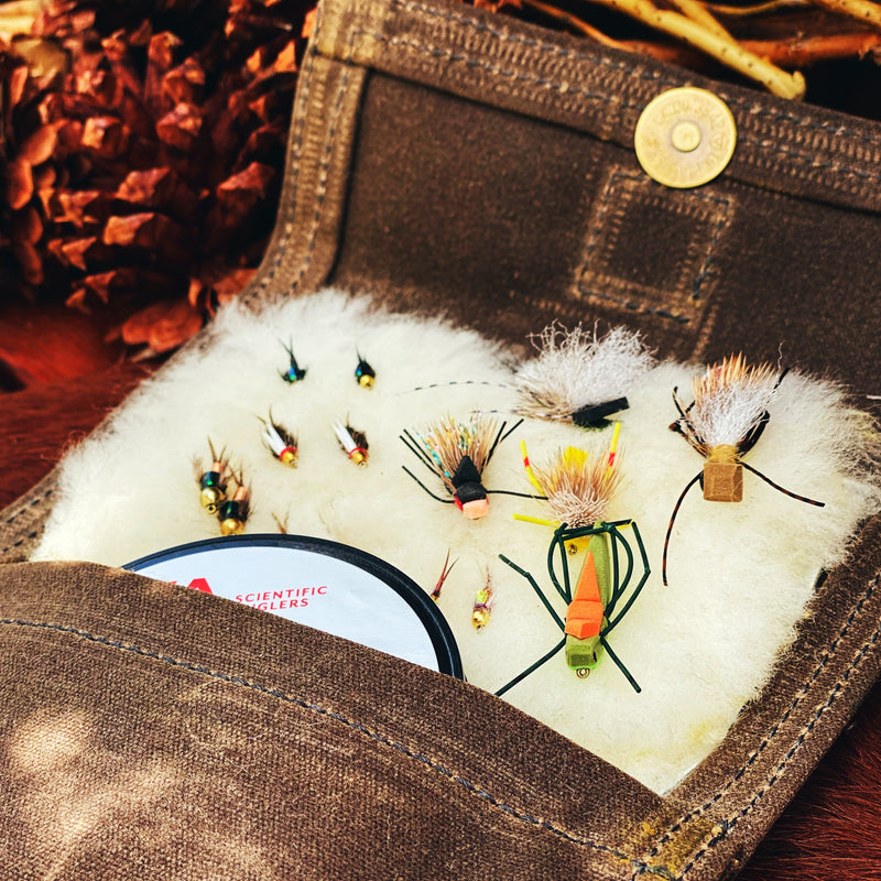 Load image into Gallery viewer, Waxed Canvas Bushcraft Single Pad Fly Wallet
