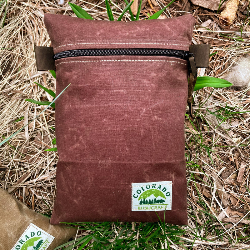 Load image into Gallery viewer, Handmade Medium Waxed Canvas Traditional EDC Pouch Bushcraft Survival Camping Possibles Dopp Grooming (Various Colors)
