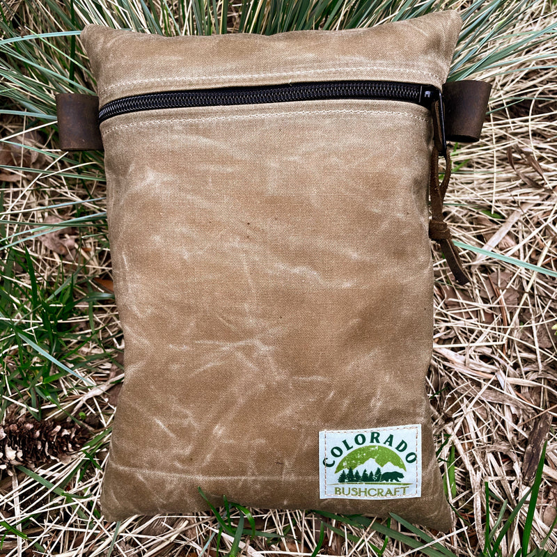 Load image into Gallery viewer, Handmade Large Waxed Canvas Traditional EDC Pouch Bushcraft Survival Camping Possibles Dopp Grooming (Various Colors)
