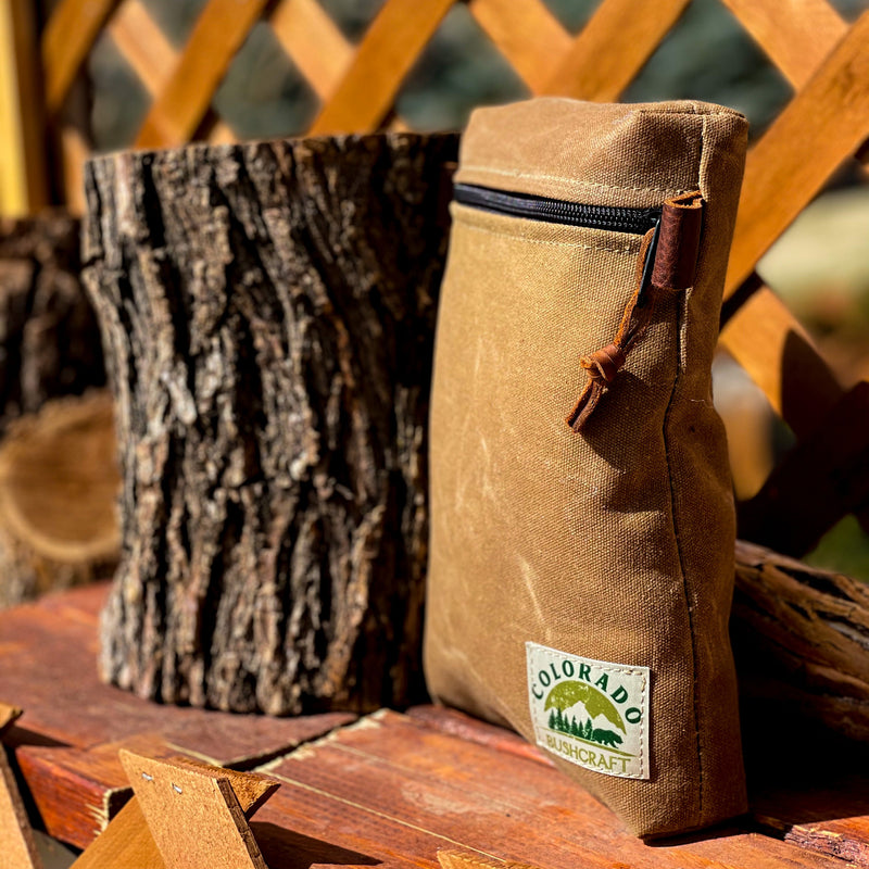 Load image into Gallery viewer, Handmade Medium Waxed Canvas Traditional EDC Pouch Bushcraft Survival Camping Possibles Dopp Grooming (Various Colors)
