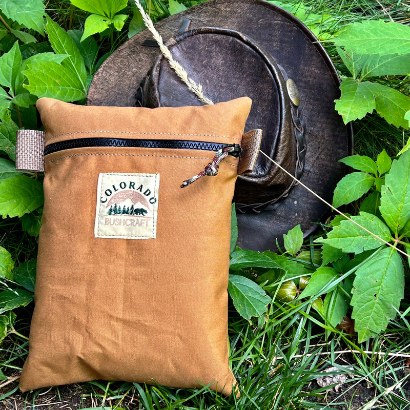 Load image into Gallery viewer, Handmade Large Waxed Canvas Traditional EDC Pouch Bushcraft Survival Camping Possibles Dopp Grooming (Various Colors)
