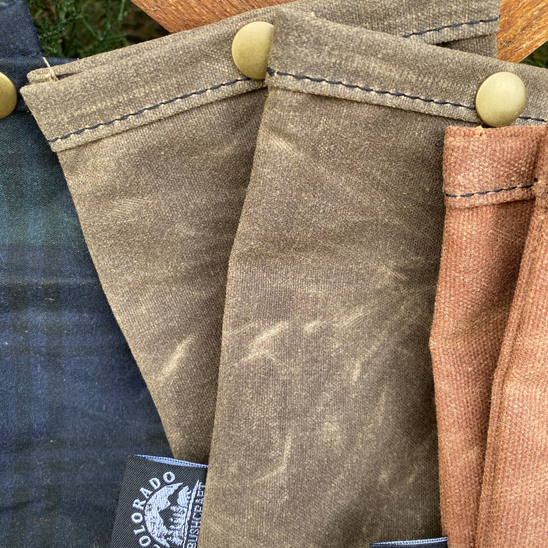 Load image into Gallery viewer, Set of Two Small Handmade Waxed Canvas Ditty Bags for Bushcraft Camping Outdoors (Various Colors)
