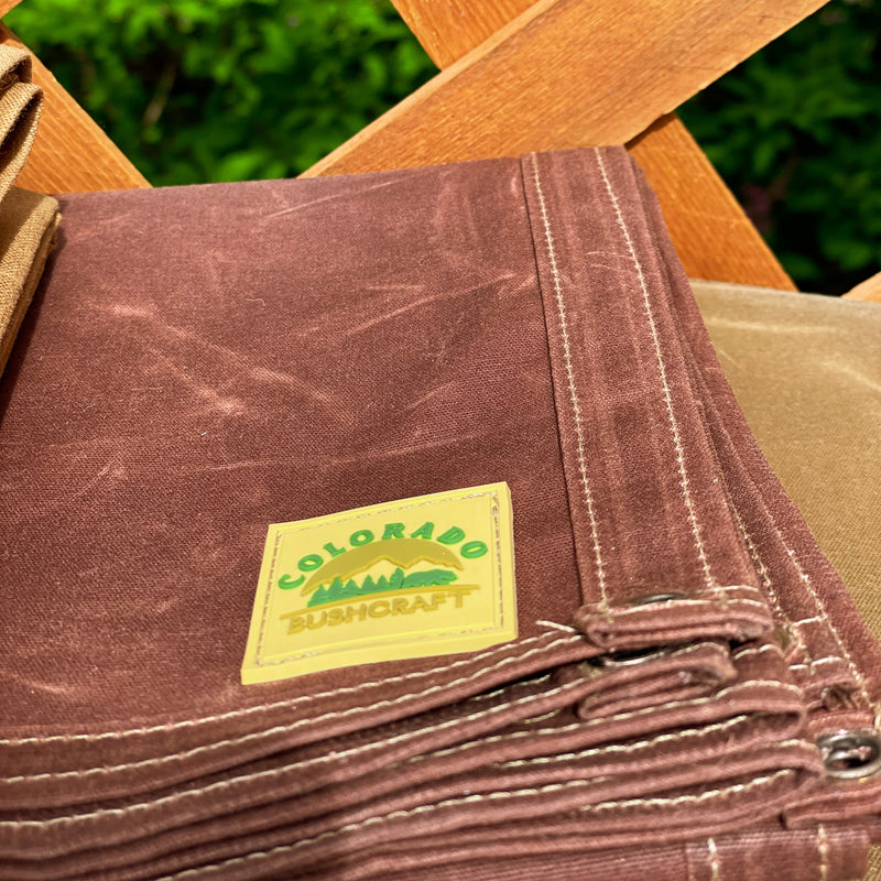 Load image into Gallery viewer, Extra Large Waxed Canvas Bushcraft Ground Cloth (Various Colors)
