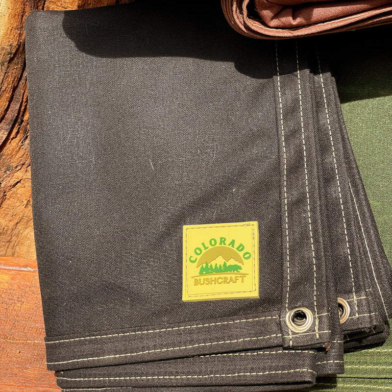 Load image into Gallery viewer, Extra Large Waxed Canvas Bushcraft Ground Cloth (Various Colors)
