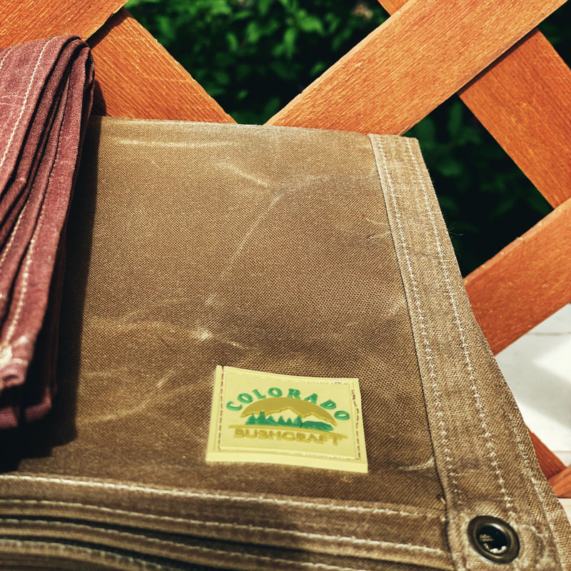 Load image into Gallery viewer, Extra Large Waxed Canvas Bushcraft Ground Cloth (Various Colors)
