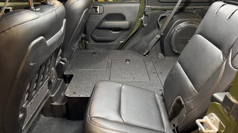 Load image into Gallery viewer, Jeep Wrangler 2018-Present JLU 4 Door - Second Row Seat Delete Plate System - V2
