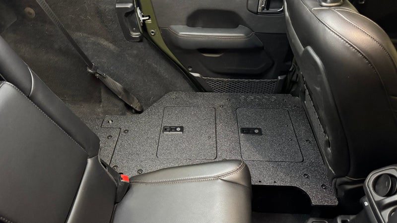 Load image into Gallery viewer, Jeep Wrangler 2018-Present JLU 4 Door - Second Row Seat Delete Plate System - V2

