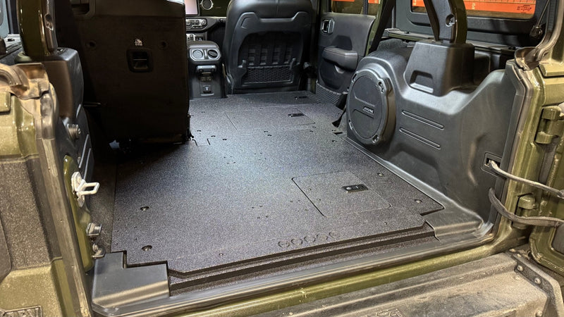 Load image into Gallery viewer, Jeep Wrangler 2018-Present JLU 4 Door - Second Row Seat Delete Plate System - V2
