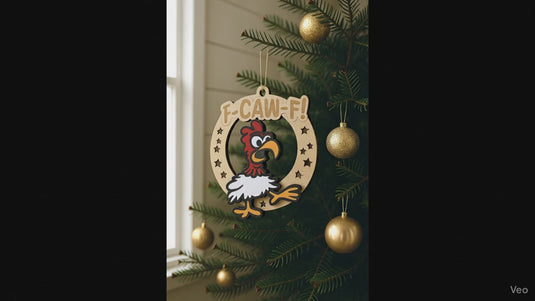 FCAWF Chicken Ornament