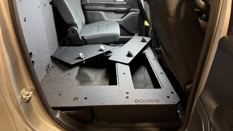 Load image into Gallery viewer, RAM - 1500 - 2019-Present - 5th Gen. - Crew Cab - Explore Series - Second Row Seat Delete Plate System
