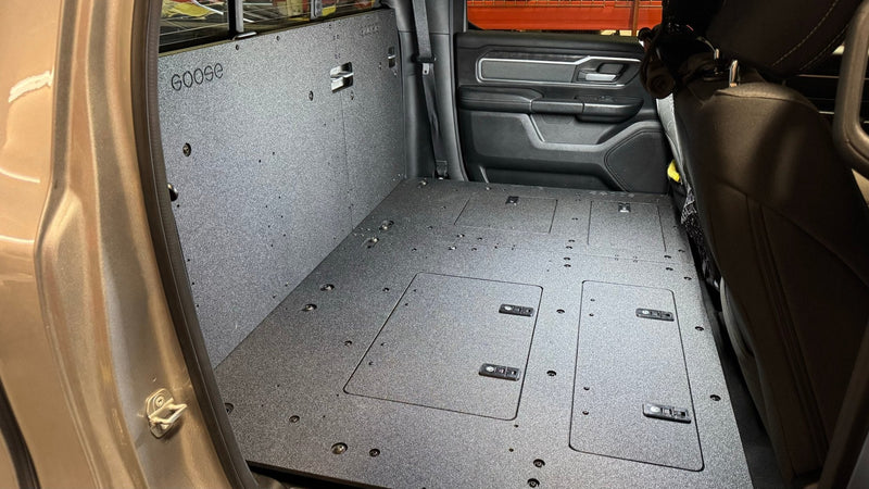 Load image into Gallery viewer, RAM - 1500 - 2019-Present - 5th Gen. - Crew Cab - Explore Series - Second Row Seat Delete Plate System

