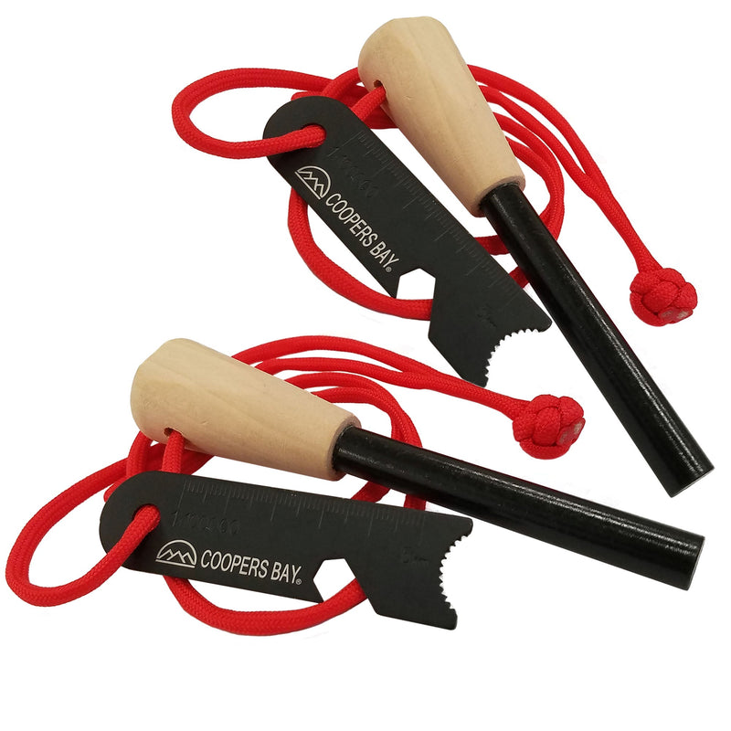Load image into Gallery viewer, FireStorm™ Large 3/8&quot; Ferro Rod Fire Starter - Red Loop Lanyard

