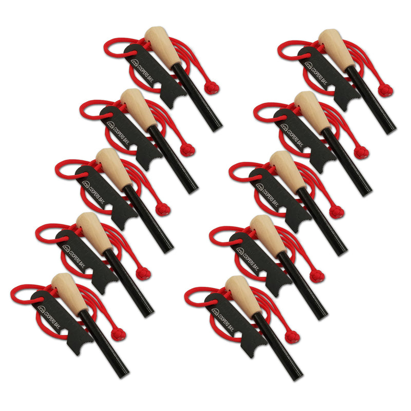 Load image into Gallery viewer, FireStorm™ Large 3/8&quot; Ferro Rod Fire Starter - Red Loop Lanyard
