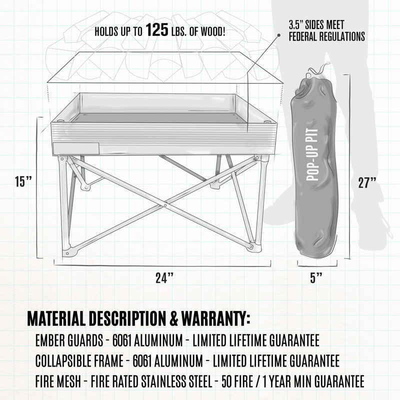 Load image into Gallery viewer, Pop-Up Fire Pit Base Kit
