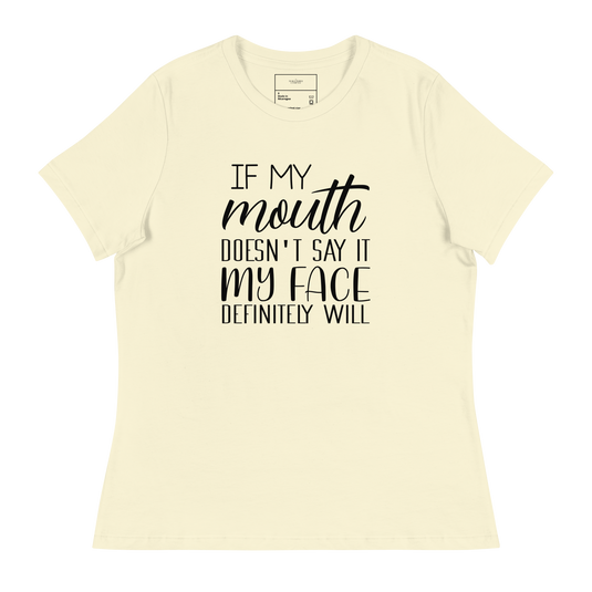 If My Mouth Doesn't Say It...