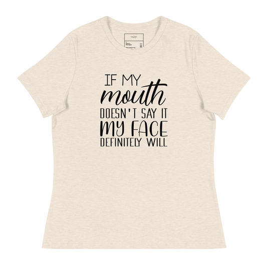 If My Mouth Doesn't Say It...